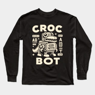 Croc Bot Crocodile Alligator Robot Long Sleeve T-Shirt